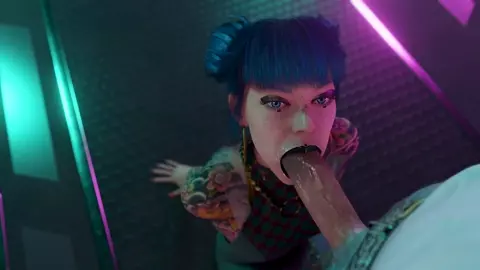 [4K] Cheri Blowjob [White][Pewposterous]