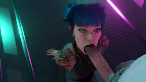 [4K] Cheri Blowjob [White][Pewposterous]