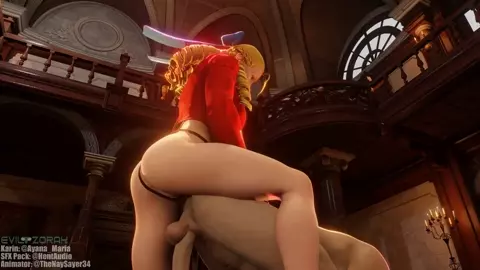 Karin enjoying herself a little too much on a Sunday evening...