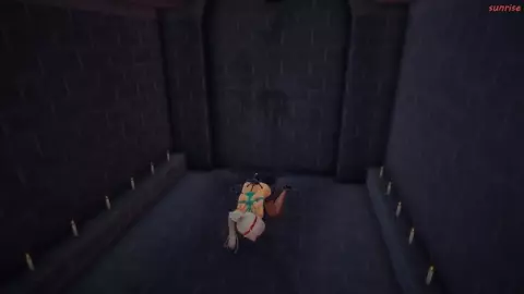 [MMDSunrise] Haku bound and fucked in dungeon by insect