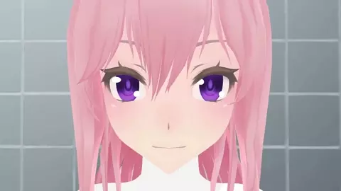 Vid1 - Lilia in bathroom