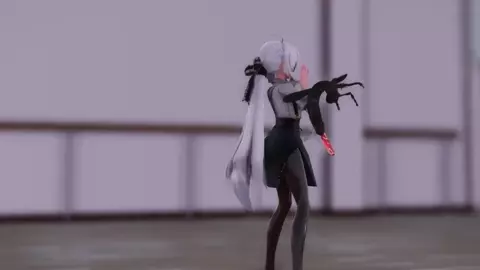 Haku dances and fucks insect on platform