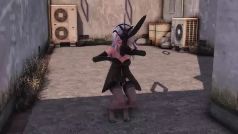 Haku fucks an insect in a dirty back alley (goutouren)