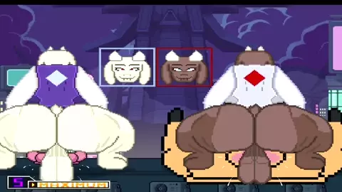 MUGEN - Hyper Futa Toriels Destroy Normal n' Hyper Bottom Noelle