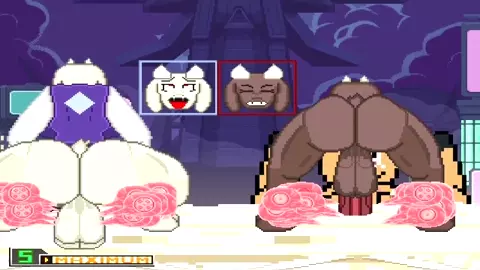 MUGEN - Hyper Futa Toriels Destroy Normal n' Hyper Bottom Noelle