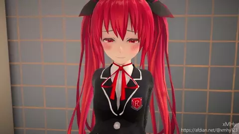 Itsuka Kotori fucked by insect in bathroom video by xmhy