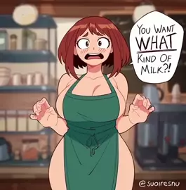 Uraraka Giving her milk