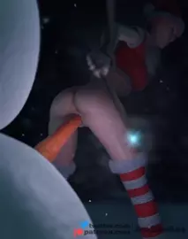 Christmas Witch closeup - 3eeDeeBee