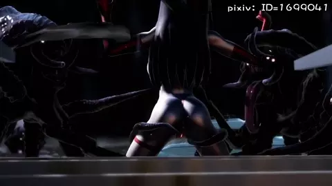 Ultragirl VS tentacle monster