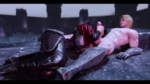 Mother Valerica high Vampire enjoys young Dovahkiin and his cock Part 1