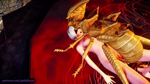 2B fucked by huge ant