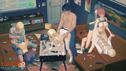 [NTR] Tomo-chan 3 Girl Orgy Gangbang