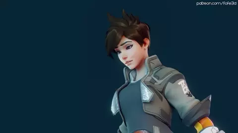 Tracer's Cock Trample Session