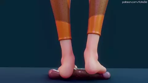 Tracer's Cock Trample Session