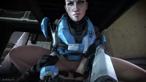 [AnKhajiit] Kat Riding a Trooper (No Helmet)