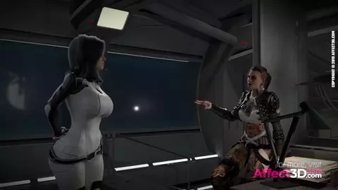 Officer on Dick - 3D Futanari Threesome Animation by Rikolo