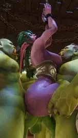 Tyrande 3on1 carrying TAP bondageGangbang