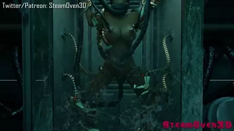 Lara Croft captured: Machine bondage sexperimentation (SteamOven3D)