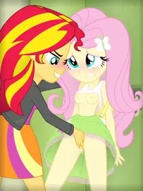 Sunset Bllying Fluttershy [randomtriples]