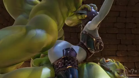 Sylvanas 3on1 cowgirl TAP bondageGangbang