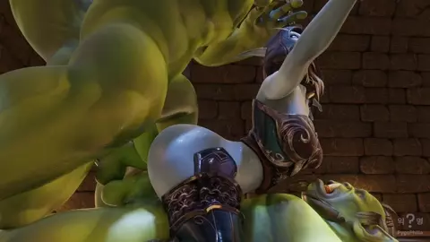 Sylvanas 3on1 cowgirl TAP bondageGangbang