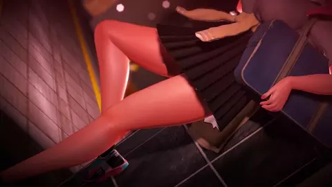 KyaroMMD Train Sleep chikan Full version