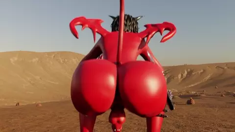 a sexy demon ass