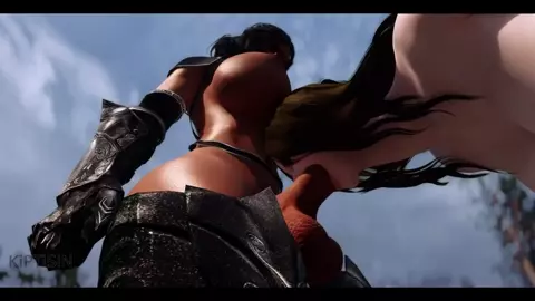 Juicy Curvy MILF Fucked By Dark Futanari Big Cock