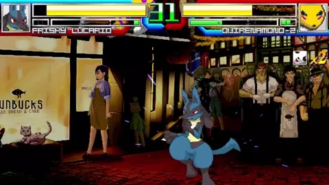 Frisky Lucario VS OviRenamon [MUGEN #18]
