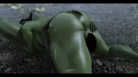 Two muscular curvy orc sisters and their sex in the rain