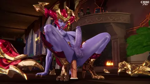 Futa Shyvana on Dildo