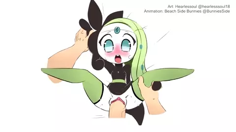 Meloetta getting fucked by her trainer [Beachside Bunnies + HearlessSoul]