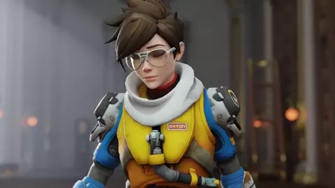 Tracer Surprise Inspection [White][Nude][Aphy3d][4K]