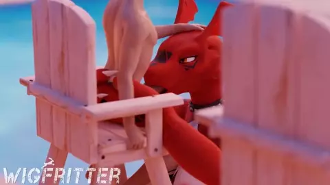 Guilmon Blows Lifeguard - Wigfritter