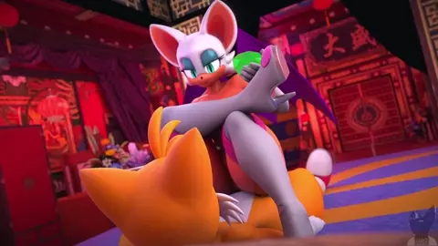 Rouge Riding Tails [twitchyanimation]