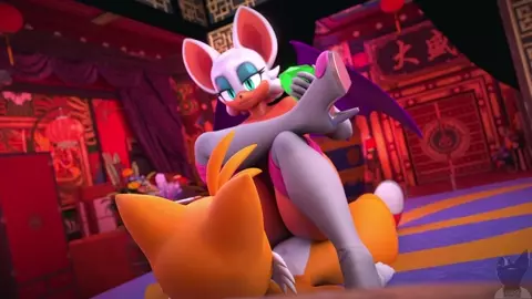 Rouge Riding Tails [twitchyanimation]