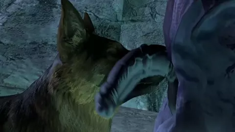 Ridley let's dog lick and fuck him
