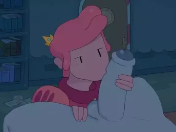 Prince Gumball getting it on with his vampire BF!