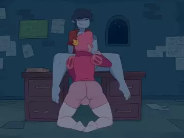 Prince Gumball getting it on with his vampire BF!