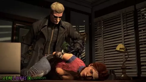 Albert Wesker fucking Meg Thomas in many ways!! (Dead by Daylight x Resident Evil)