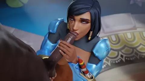 Pharah Blowjob [Blacked][Aphy3d][4K]