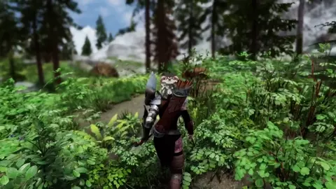 Argonian Hunter Plays With Her Dog [Lizard3469]