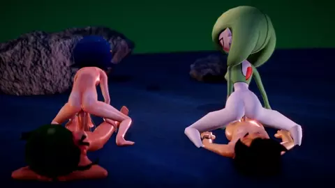 Pokemon Gardevoir and Lana and futa Mallow cuckold (case 9 part 5)