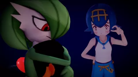 Pokemon futa Mallow and Lana vs Elio and Gardevoir (case 9 part 4)