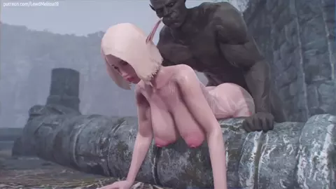 Orc Warrior Claims His Trophy [LewdMelissa]