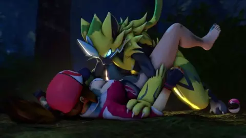 Zeraora pounces on trainer!