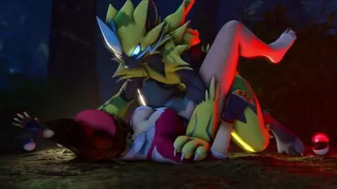 Zeraora pounces on trainer!