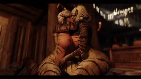 Three Juicy Catgirls lick each other