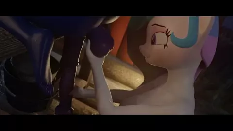 [Erostud] Celestia X Luna POV behind hj