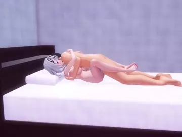 Suisei showed me sakamata sex and gave me a handjob